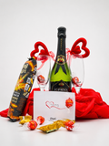A Valentine's Day gift set featuring a bottle of J.C.